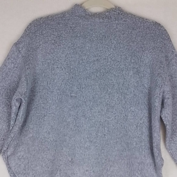 Abound Mock‎ Neck Cropped Sweater Size X Small in Gray and White - Picture 5 of 11